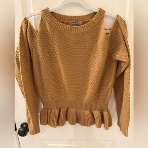 Cozy Casual cold shoulder sweater